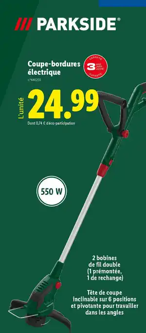 Lidl PARKSIDE Coupe-bordures électrique offre