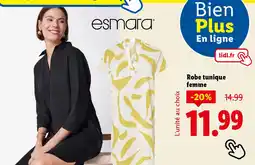 Lidl Robe tunique femme offre