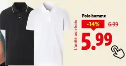 Lidl Polo homme offre