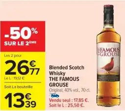 Cora x Carrefour THE FAMOUS GROUSE Blended Scotch Whisky offre