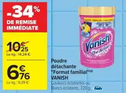 Cora x Carrefour VANISH Poudre détachante "Format familial" offre
