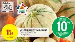 Intermarché Melon charentais jaune offre