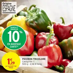 Intermarché Poivron tricolore offre