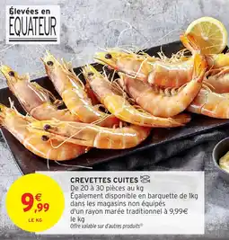 Intermarché Crevettes cuites offre