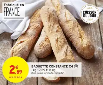 Intermarché Baguette constance x4 offre