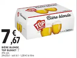 Intermarché Bière blonde top budget offre