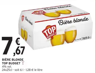 Intermarché Bière blonde top budget offre