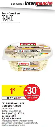 Intermarché Céleri rémoulade monique ranou offre