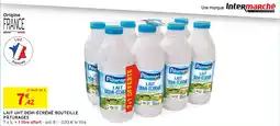 Intermarché Lait uht demi-écrémé bouteille pâturages offre