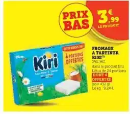 Hyper U FROMAGE A TARTINER KIRI offre