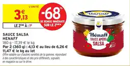 Intermarché Sauce salsa henaff offre