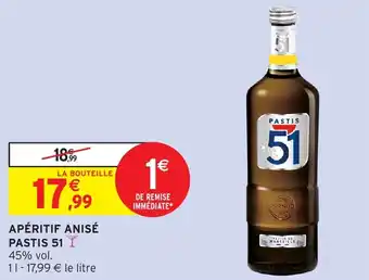 Intermarché Apéritif anisé pastis 51 offre