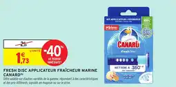 Intermarché Fresh disc applicateur fraîcheur marine canard offre