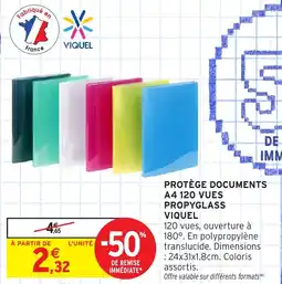 Intermarché Protège documents a4 120 vues propyglass viquel offre