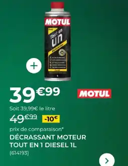 Feu Vert Décrassant moteur tout en 1 diesel offre