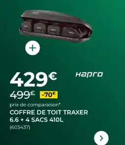 Feu Vert Coffre de toit traxer offre