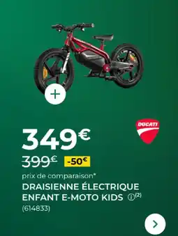 Feu Vert Draisienne électrique enfant e-moto kids offre