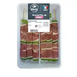 Carrefour CARREFOUR Brochettes de porc gourmandes CARREFOUR Le Marché offre