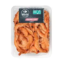 Carrefour CARREFOUR. Crevettes roses cuites CARREFOUR Le Marché ASC offre
