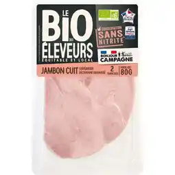 Carrefour BONJOUR CAMPAGNE Jambon cuit Supérieur Bio offre