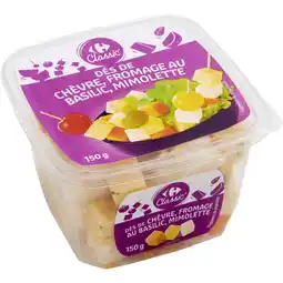 Carrefour CARREFOUR CLASSIC' SUR TOUS LES DÉS DE FROMAGE 150 G offre