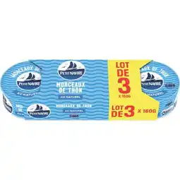 Carrefour PETIT NAVIRE Thon en morceaux offre