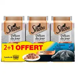 Carrefour SHEBA Sachet repas Délices du jour offre