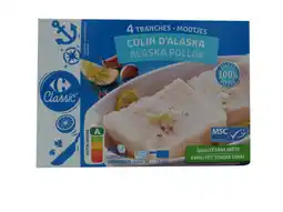 Carrefour Market CARREFOUR CLASSIC' ET CARREFOUR EXTRA SUR TOUS LES POISSONS SURGELÉS offre