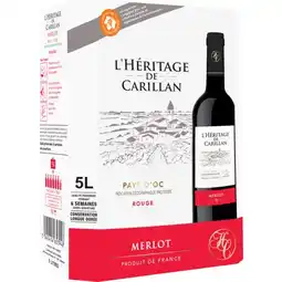 Carrefour Market L'HÉRITAGE DE CARILLAN I.G.P. Pays d'Oc offre