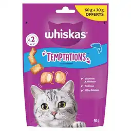Carrefour Market WHISKAS Friandises pour chats Temptations offre