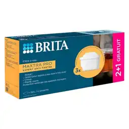 Carrefour Market BRITA Pack de 2+1 cartouche MAXTRA PRO Expert Anti-tartre offre
