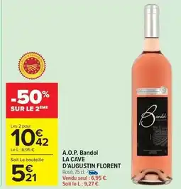 Carrefour Drive La cave d'augustin florent - a.o.p. bandol offre