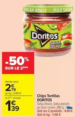 Carrefour Drive Doritos - chips tortillas offre