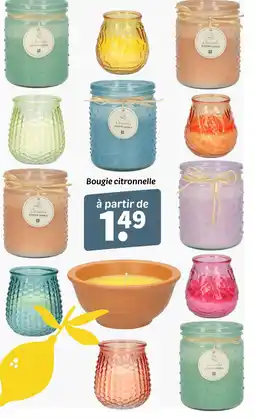 Wibra Bougie citronnelle offre