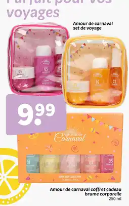 Wibra Amour de carnaval coffret cadeau brume corporelle offre