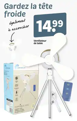 Wibra Ventilateur de table offre