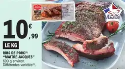 E.Leclerc Ribs de porc maitre jacques offre