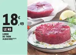 E.Leclerc Longe de thon albacore offre