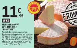 E.Leclerc Munster aop 27% mat.gr. ermitage offre
