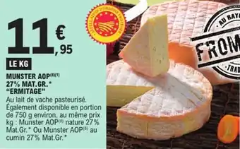 E.Leclerc Munster aop 27% mat.gr. ermitage offre