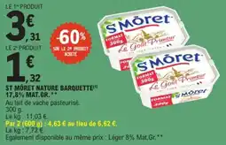 E.Leclerc St môret nature barquette 17,8% mat.gr. offre