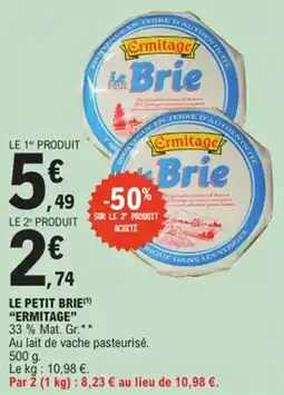 E.Leclerc Le petit brie ermitage offre