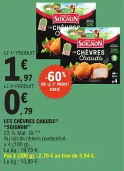 E.Leclerc Les chèvres chauds soignon offre