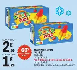 E.Leclerc Glace pirulo fuzz nestlé offre