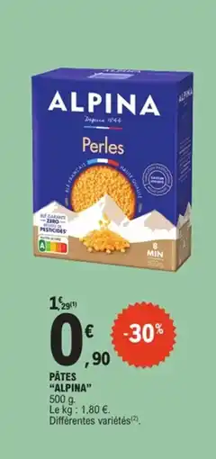 E.Leclerc Pâtes alpina offre