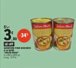 E.Leclerc Garniture pour bouchées a la reine julien mack offre