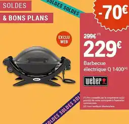 E.Leclerc Jardi Weber - barbecue électrique q 1400 offre