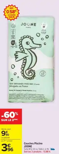 Cora x Carrefour JOONE Couches Piscine offre
