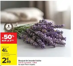 Cora x Carrefour Bouquet de lavande fraîche offre