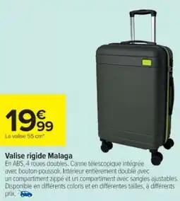 Cora x Carrefour Valise rigide Malaga offre